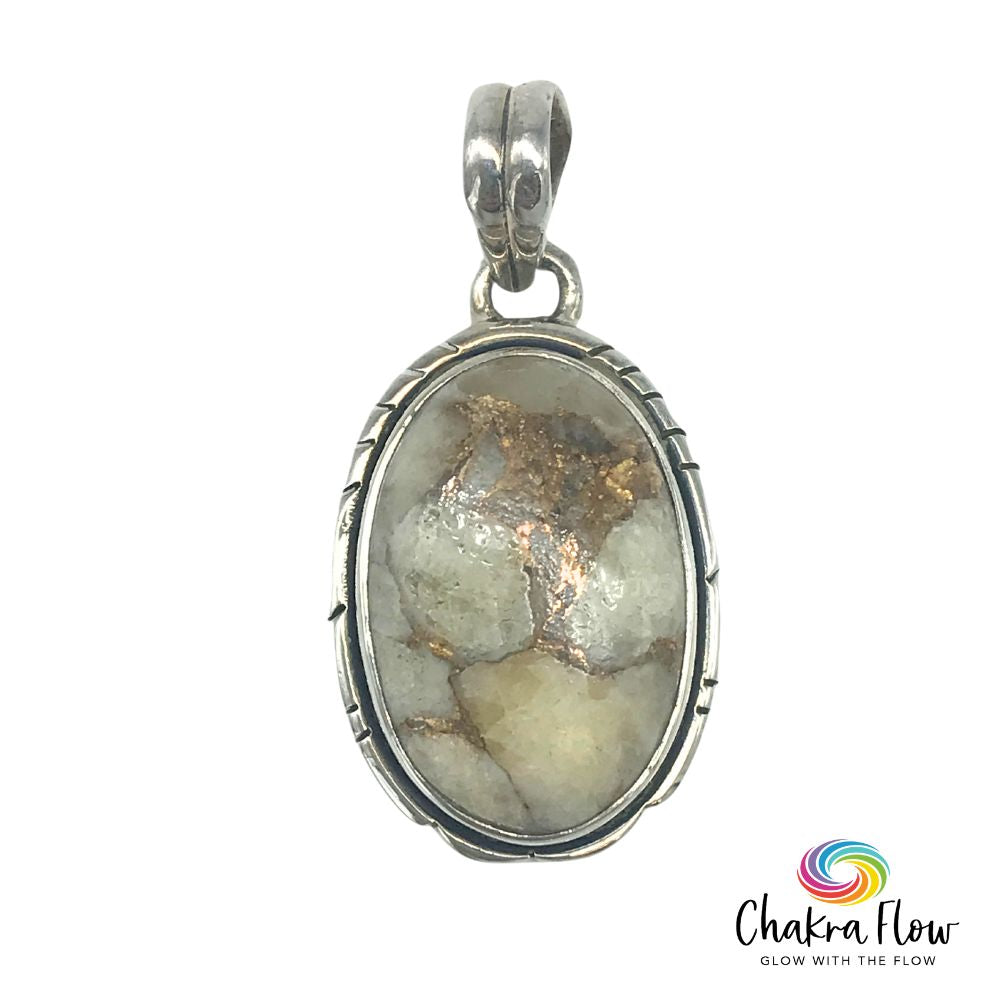 Brecciated Opal Sterling Silver Pendant