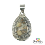 Brecciated Opal Sterling Silver Pendant