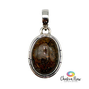 Bronzite Sterling Silver Pendant