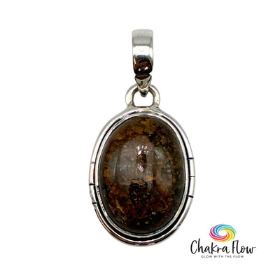 Bronzite Sterling Silver Pendant