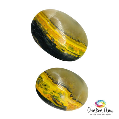 Bumblebee Jasper Palm Stones