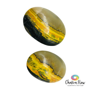 Bumblebee Jasper Palm Stones