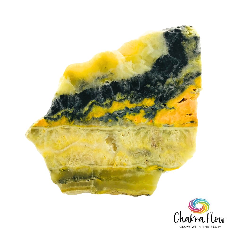 Flow Jasper Bumblebee Jasper Slice | Chakra Flow