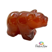 Carnelian Bear Figurine