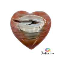Carnelian Druzy Heart