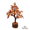 Carnelian Gem Tree on Log