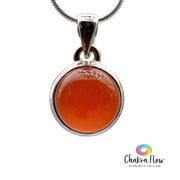 Carnelian Sterling Silver Pendant