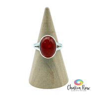 Carnelian Sterling Silver Ring