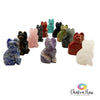 Gemstone Cat Figurine 2"
