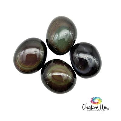 Celestial Eye Obsidian Palm Stone