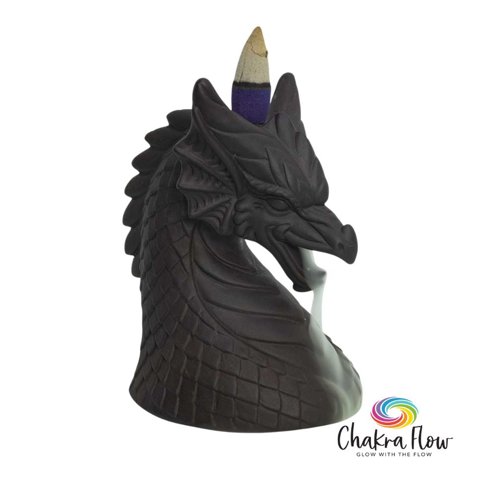 Ceramic Backflow Incense Burner - Dragon's Head