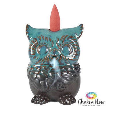 Ceramic Backflow Incense Burner- Owl