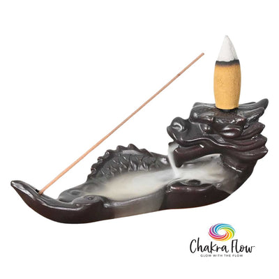 Ceramic Backflow Incense Burner- Sleeping Dragon