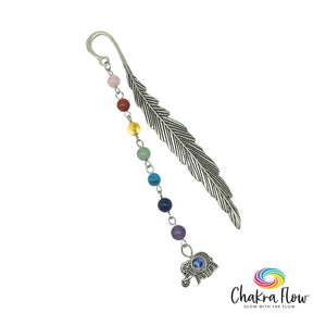 Chakra Feather & Elephant Bookmark