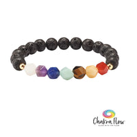 Faceted Beads Chakra Diffuser Bracelet