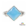 Chalcedony Sterling Silver Ring Size 7