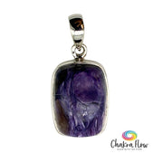 Charoite Sterling Silver Pendant