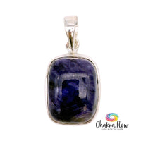 Charoite Sterling Silver Pendant