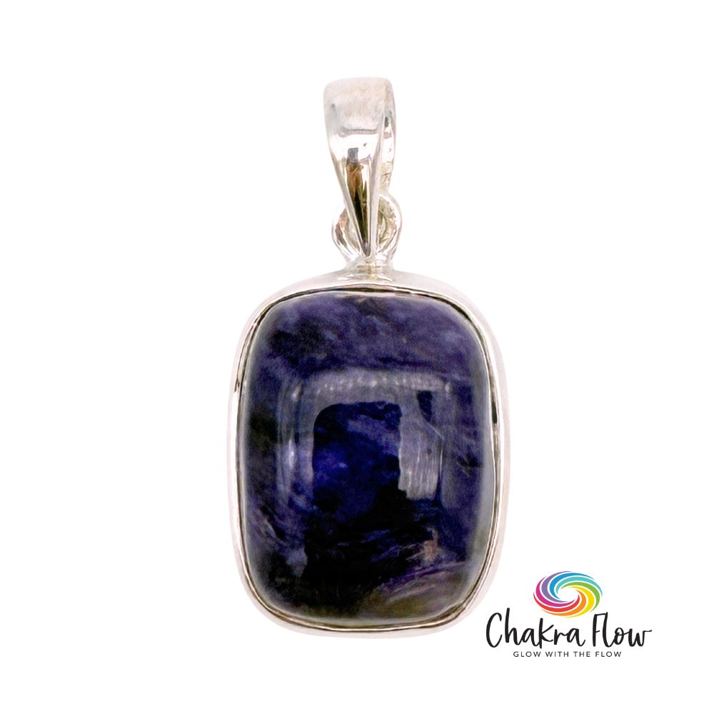 Charoite Sterling Silver Pendant