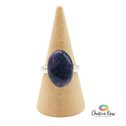 Charoite Sterling Silver Ring Size 7