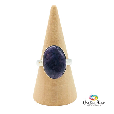 Charoite Sterling Silver Ring Size 7
