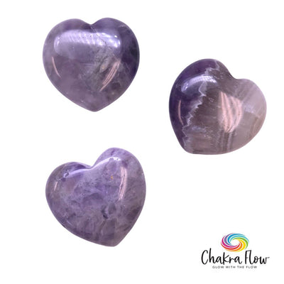 Chevron Amethyst Heart