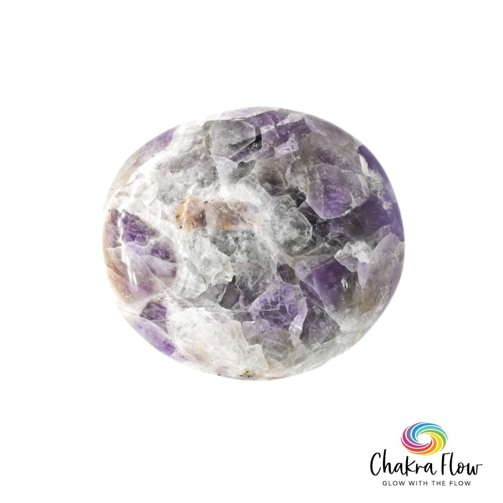 Chevron Amethyst Palm Stone