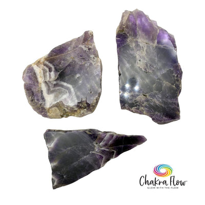 Chevron Amethyst Polished Slice