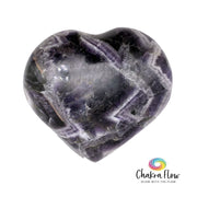 Chevron Amethyst Heart
