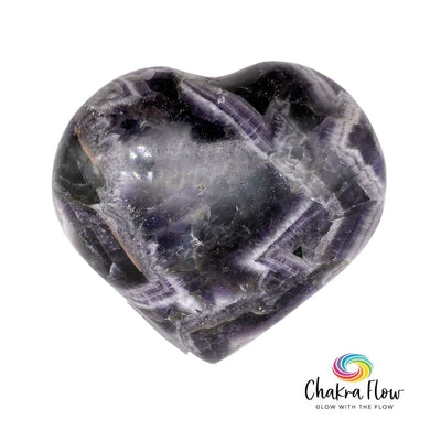 Chevron Amethyst Heart