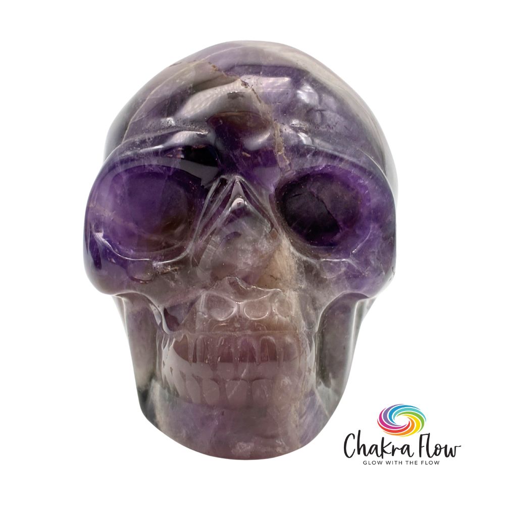 Chevron Amethyst Skull