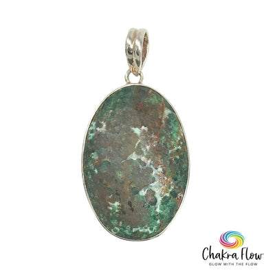 Chrysocolla Sterling Silver Pendant