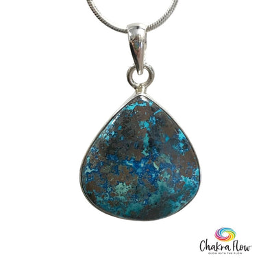 Chrysocolla Sterling Silver Pendant