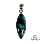 Chrysocolla Sterling Silver Pendant