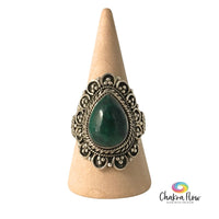 Chrysocolla Sterling Silver Ring Size 8.5