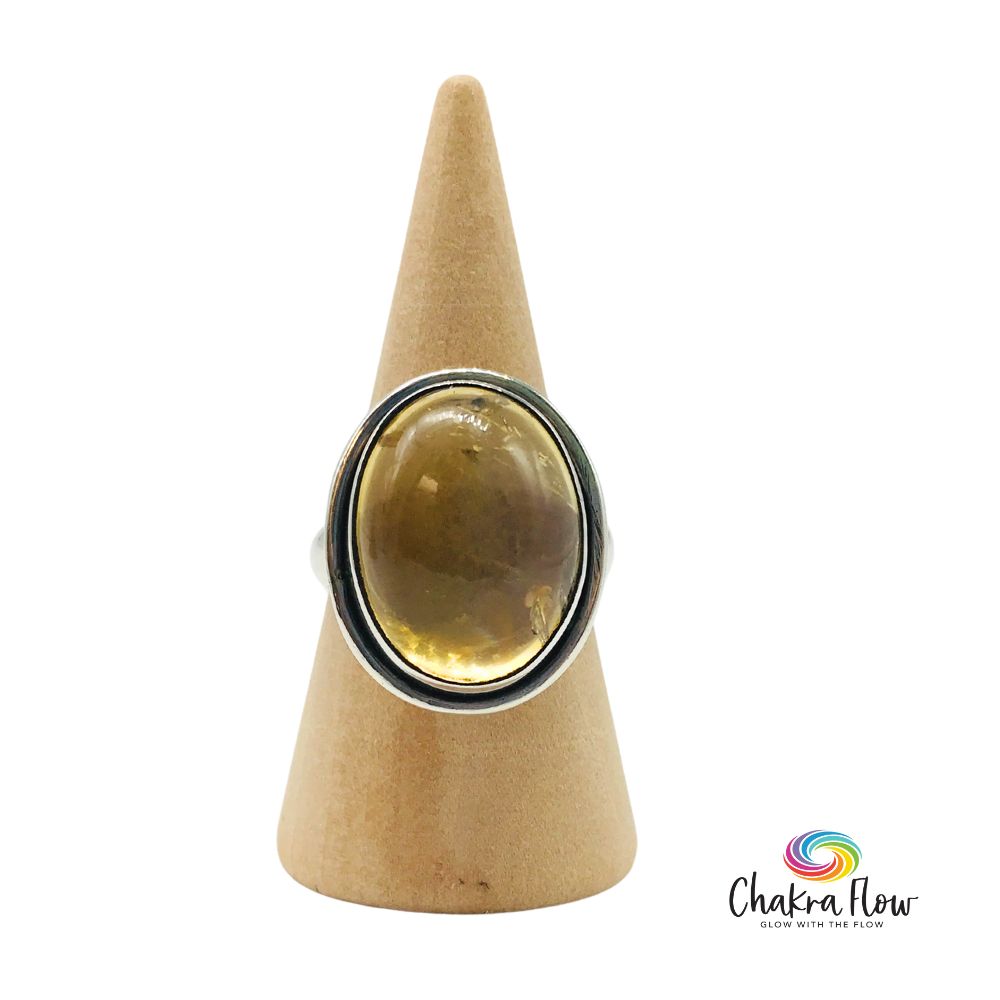 Citrine Sterling Silver Ring Size 7