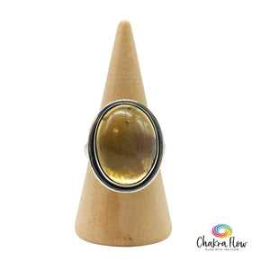 Citrine Sterling Silver Ring Size 7