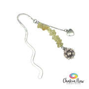 Citrine & Flower Bookmark