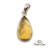 Citrine Teardrop Sterling Silver Pendant