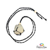 Clear Quartz Cluster Macrame Pendant