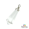 Clear Quartz Faceted Sterling Silver Pendant