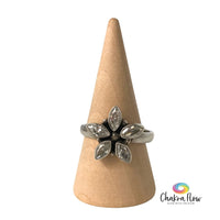 Clear Quartz Sterling Silver Ring Size 8.5