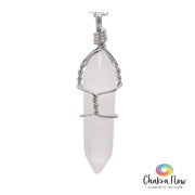 Clear Quartz Wire Wrapped Pendant