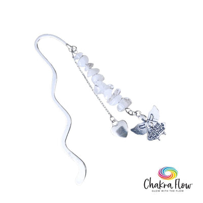 Clear Quartz & Angel Bookmark