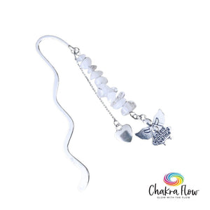 Clear Quartz & Angel Bookmark