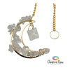 Clear Quartz Moon & Merkaba Ornament