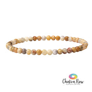 Crazy Lace Agate 4mm Bracelet
