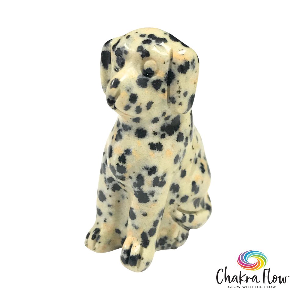 Dalmatian Jasper Dog Figurine