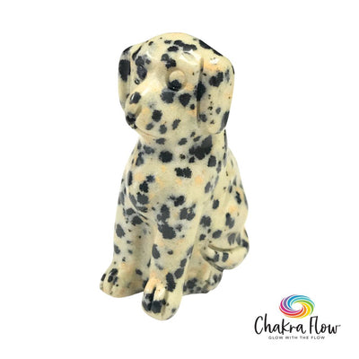Dalmatian Jasper Dog Figurine
