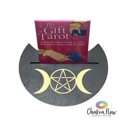 Dark Wood Single Tarot Card Display